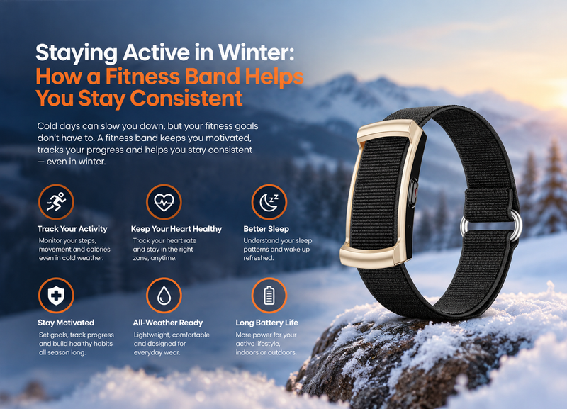 Staying Active in Winter: How a Fitness Band Helps You Stay Consistent