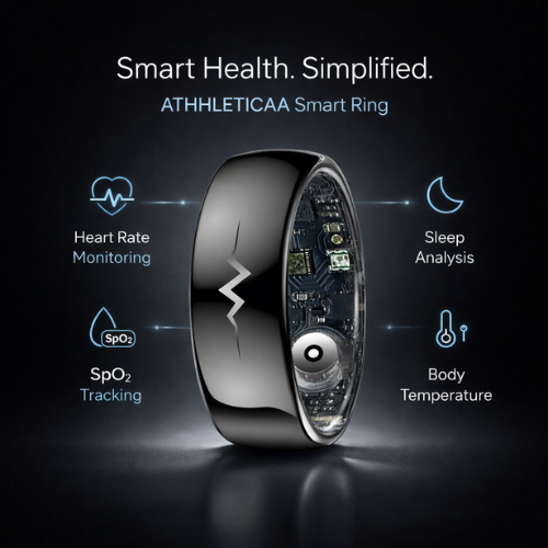 Athhleticaa Ring With ECG & Sugar Monitoring