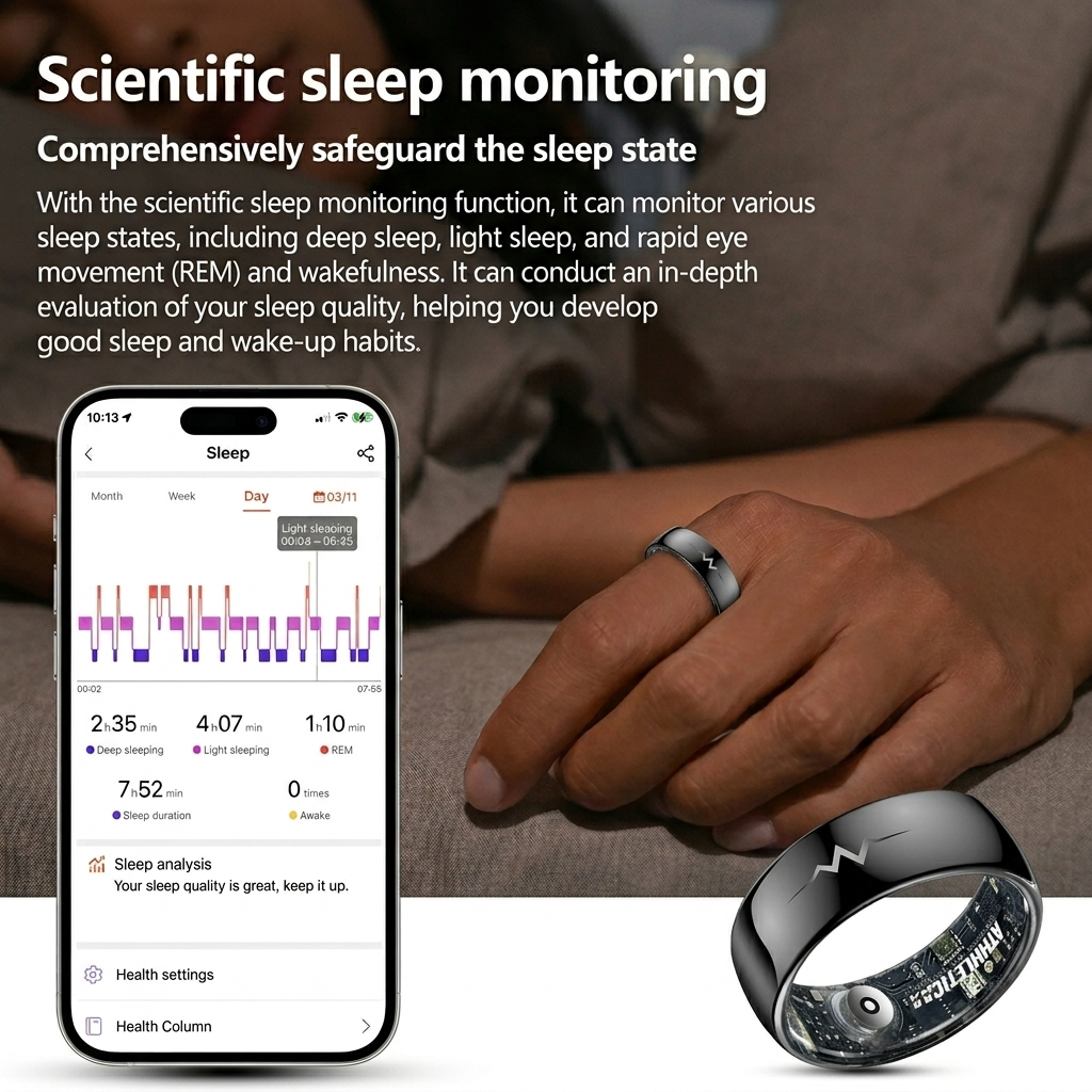 Athhleticaa Ring With ECG & Sugar Monitoring